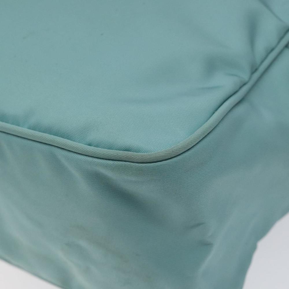 PRADA Hand Bag Nylon Blue Silver Auth 121844 - Picture 16 of 16